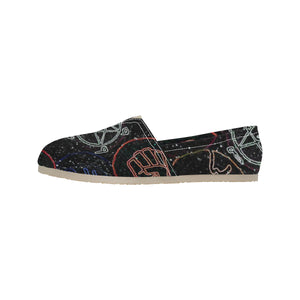 Dante's Inferno Glowing Unisex Classic Canvas Slip-On (Model 1206)