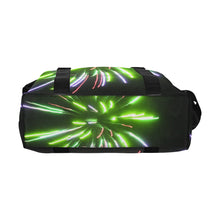 Load image into Gallery viewer, Fireworks Burst Green Large Capacity Duffle Bag (Model 1715)