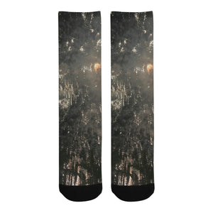 Fireworks Black Trouser Socks (For Men)