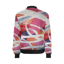 Load image into Gallery viewer, Abstract Circles All Over Print Bomber Jacket for Women (Model H36)