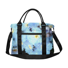 Load image into Gallery viewer, Forget Me Not Flower Mosaic Large Capacity Duffle Bag (Model 1715)