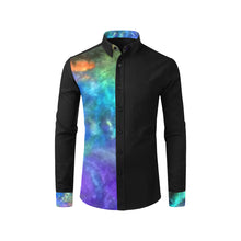 Load image into Gallery viewer, Splash of Color Negative Men&#39;s All Over Print Casual Dress Shirt (Model T61)