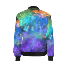 Load image into Gallery viewer, Splash of Color Negative All Over Print Bomber Jacket for Women (Model H36)