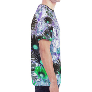 Livingstone Daisy Flower Negative New All Over Print T-shirt for Men (Model T45)