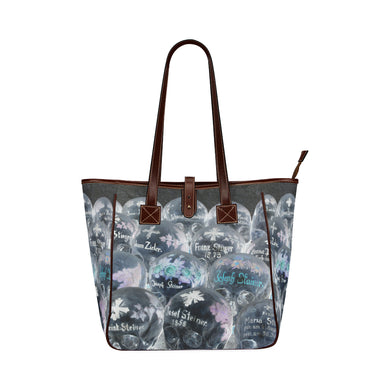 Painted Skulls Negative Classic Tote Bag (Model 1644)