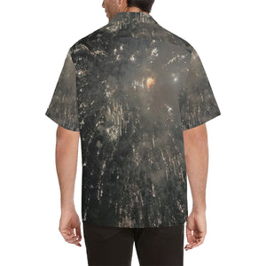 Fireworks Black Hawaiian Shirt (Model T58)