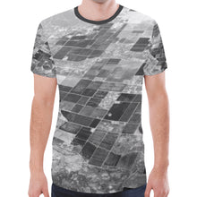 Load image into Gallery viewer, Patchwork Aerial Black and White New All Over Print T-shirt for Men (Model T45)