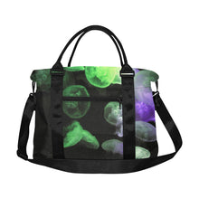 Load image into Gallery viewer, Jellyfish Green and Purple Large Capacity Duffle Bag (Model 1715)