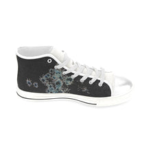 Load image into Gallery viewer, Fireworks Flowers Glowing Men’s Classic High Top Canvas Shoes (Model 017)