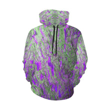 Load image into Gallery viewer, Marbled Abstract Purple All Over Print Hoodie for Women (USA Size) (Model H13)