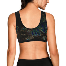 Load image into Gallery viewer, Sea of Flames Glowing Women&#39;s All Over Print Sports Bra (Model T52)