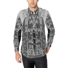 Load image into Gallery viewer, Surfboards Black and White Men&#39;s All Over Print Casual Dress Shirt (Model T61)