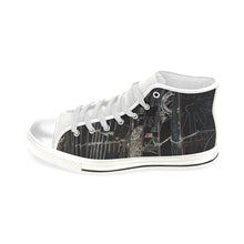 Load image into Gallery viewer, Surfboards Glowing Men’s Classic High Top Canvas Shoes (Model 017)