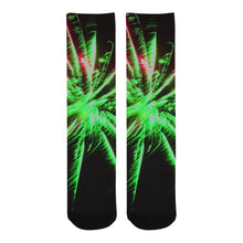 Load image into Gallery viewer, Fireworks Star Green Trouser Socks (For Men)