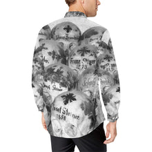 Load image into Gallery viewer, Painted Skulls Black and White Men&#39;s All Over Print Casual Dress Shirt (Model T61)