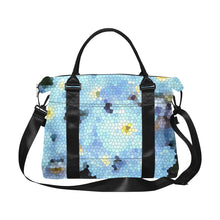 Load image into Gallery viewer, Forget Me Not Flower Mosaic Large Capacity Duffle Bag (Model 1715)