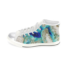 Load image into Gallery viewer, Sea of Flames Negative Women&#39;s Classic High Top Canvas Shoes (Model 017)