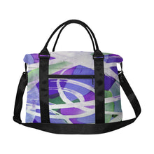 Load image into Gallery viewer, Abstract Circles Purple Large Capacity Duffle Bag (Model 1715)