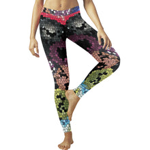 Load image into Gallery viewer, Dante&#39;s Inferno Mosaic Low Rise Leggings (Invisible Stitch) (Model L05)