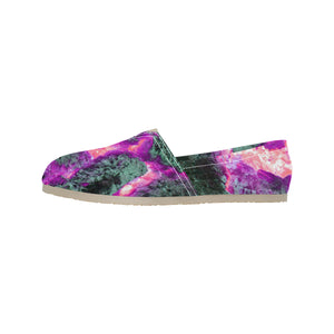 Molten Flames Magenta Unisex Classic Canvas Slip-On (Model 1206)