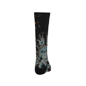 Fireworks Flowers Glowing Trouser Socks (For Men)