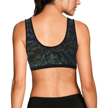 Load image into Gallery viewer, Graffiti Abstract Glowing Women&#39;s All Over Print Sports Bra (Model T52)