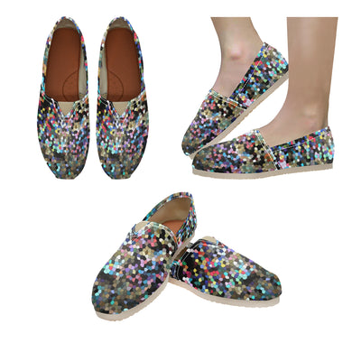 I Spy Paisley Mosaic Unisex Classic Canvas Slip-On (Model 1206)