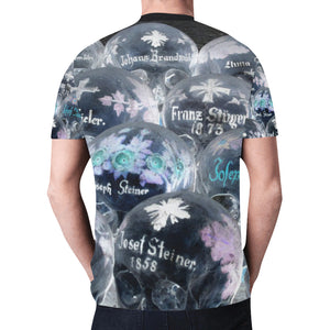 Painted Skulls Negative New All Over Print T-shirt for Men (Model T45)