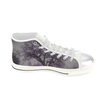 Load image into Gallery viewer, Spooky Tree Purple Women&#39;s Classic High Top Canvas Shoes (Model 017)