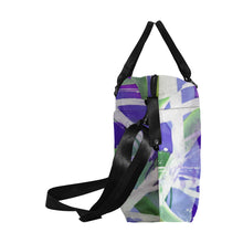 Load image into Gallery viewer, Abstract Circles Purple Large Capacity Duffle Bag (Model 1715)