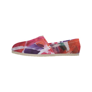 Swirls of Abstract Unisex Classic Canvas Slip-On (Model 1206)