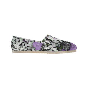 Moss Purple Unisex Classic Canvas Slip-On (Model 1206)