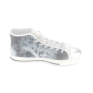 Spooky Tree Negative Men’s Classic High Top Canvas Shoes (Model 017)