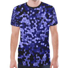 Load image into Gallery viewer, Holiday Paisley Periwinkle Mosaic New All Over Print T-shirt for Men (Model T45)