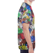 Load image into Gallery viewer, Oil Paints Mosaic New All Over Print T-shirt for Men (Model T45)