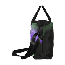 Load image into Gallery viewer, Jellyfish Green and Purple Large Capacity Duffle Bag (Model 1715)