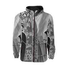 Load image into Gallery viewer, Surfboards Black and White All Over Print Quilted Windbreaker for Men (Model H35)