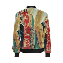 Load image into Gallery viewer, Surfboards All Over Print Bomber Jacket for Women (Model H36)