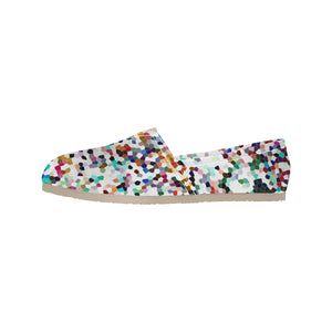 Holiday Paisley Negative Mosaic Unisex Classic Canvas Slip-On (Model 1206)