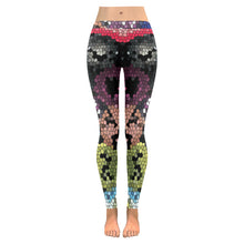 Load image into Gallery viewer, Dante&#39;s Inferno Mosaic Low Rise Leggings (Invisible Stitch) (Model L05)