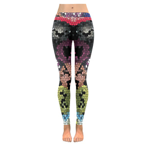 Dante's Inferno Mosaic Low Rise Leggings (Invisible Stitch) (Model L05)