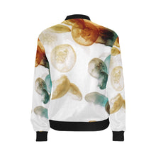 Load image into Gallery viewer, Jellyfish Negative All Over Print Bomber Jacket for Women (Model H36)