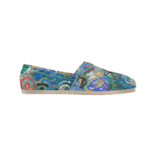 Load image into Gallery viewer, Graffiti Abstract Blue Unisex Classic Canvas Slip-On (Model 1206)