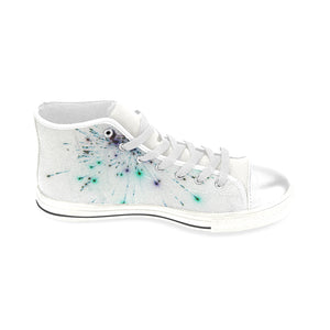 Fireworks Spray Negative Men’s Classic High Top Canvas Shoes (Model 017)