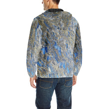 Load image into Gallery viewer, Marbled Abstract Negative All Over Print Quilted Windbreaker for Men (Model H35)