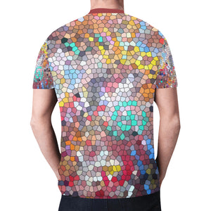 Graffiti Abstract Mosaic New All Over Print T-shirt for Men (Model T45)