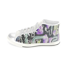 Load image into Gallery viewer, Complex Graffiti Negative Men’s Classic High Top Canvas Shoes (Model 017)