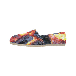 Molten Flames Unisex Classic Canvas Slip-On (Model 1206)