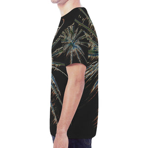 Fireworks Star Glowing New All Over Print T-shirt for Men (Model T45)