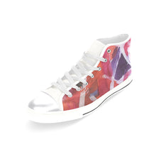 Load image into Gallery viewer, Abstract Circles Women&#39;s Classic High Top Canvas Shoes (Model 017)